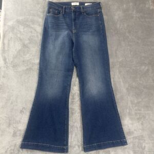 Jessica Simpson True Love Wide Leg Jeans Women's 12 Denim Trouser Blue Flare